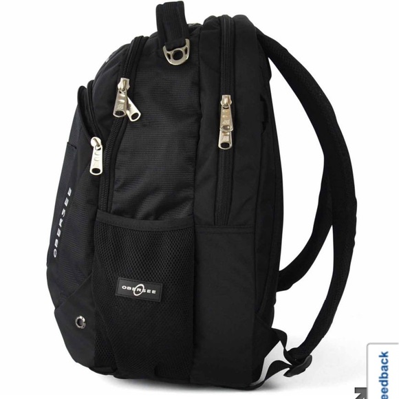 Obersee Tactical Diaper Bag Dad Male baby black red backpack - Picture 3 of 16